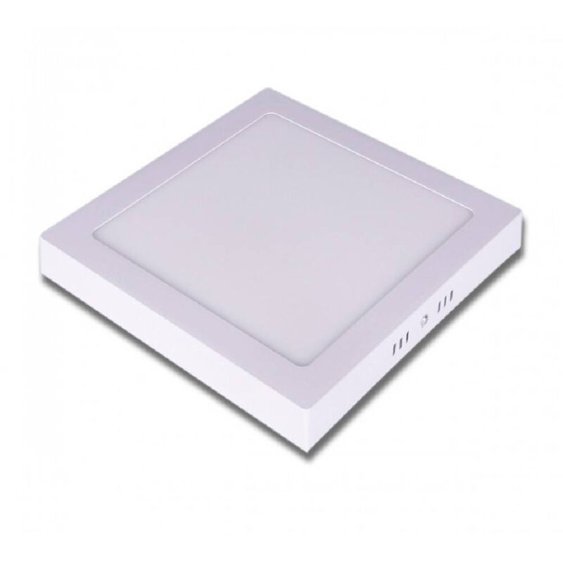 foto del prodotto trade shop traesio pannello plafoniera led 18 w quadrato luce bianco caldo freddo naturale p2 bianco caldo 