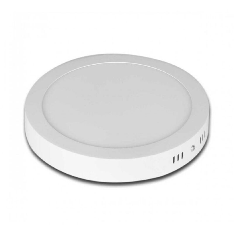 foto del prodotto trade shop traesio pannello plafoniera led 24w tondo pvc luce bianco caldo freddo naturale p bianco caldo 