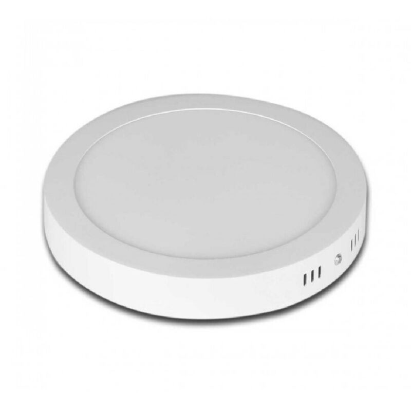 foto del prodotto trade shop traesio pannello plafoniera led 24w tondo pvc luce bianco caldo freddo naturale p bianco naturale 