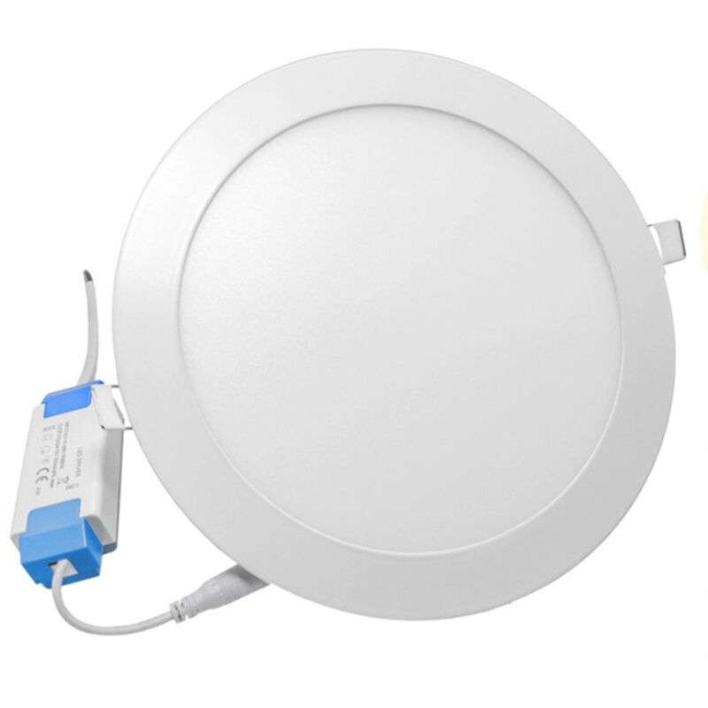 foto del prodotto trade shop traesio pannello smd led tondo da incasso 18w con driver cct 3000k 4000k 6500k p205a t3c 