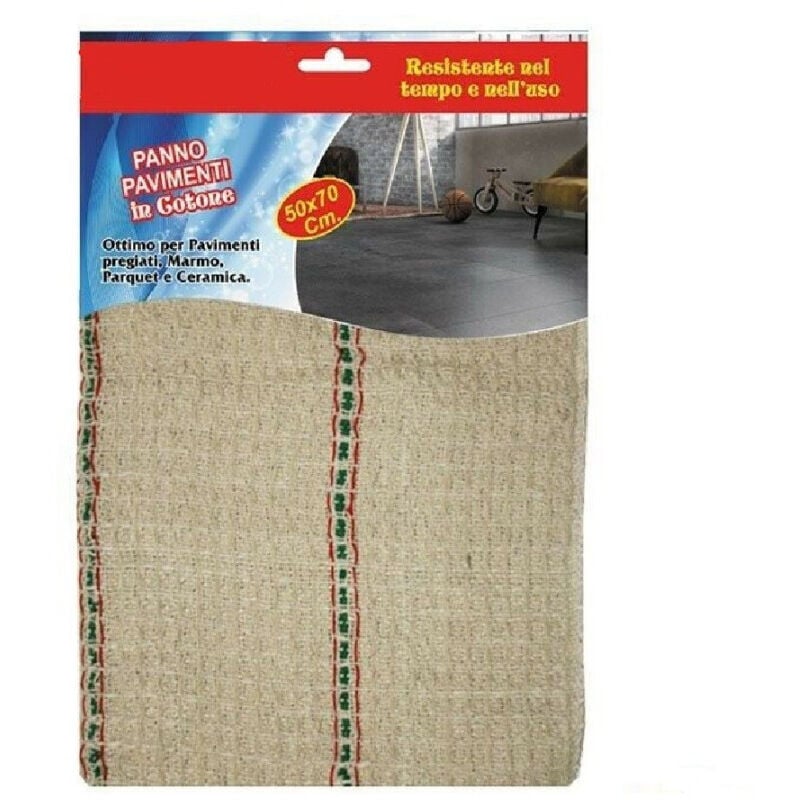 foto del prodotto trade shop traesio panno in cotone morbido per pavimenti pulire parquet marmo ceramica 50 x 70 cm 