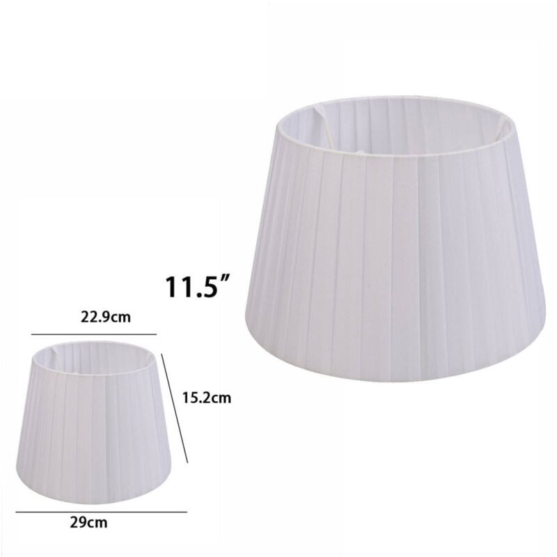 foto del prodotto trade shop traesio paralume conico cilindro moderno ricambio per lampada e applique in tessuto tnt grigio chiaro 11,5 