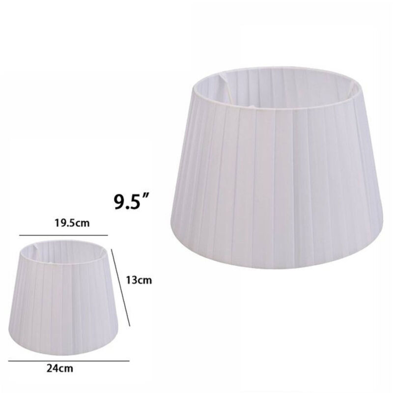 foto del prodotto trade shop traesio paralume conico cilindro moderno ricambio per lampada e applique in tessuto tnt grigio chiaro 9,5 