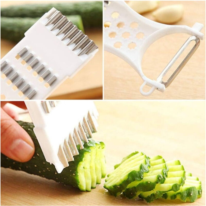 foto del prodotto trade shop traesio pelatutto pela tutto multifunzione peeler affetta pela cucina taglia verdure 