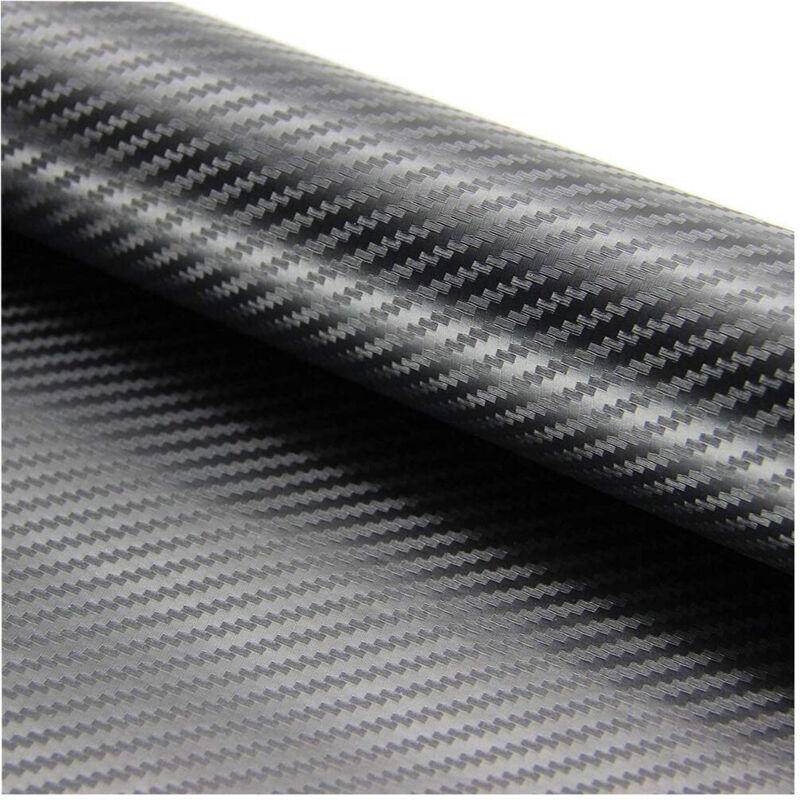 foto del prodotto trade shop traesio pellicola 3d adesiva fibra carbonio per auto universale interni esterni 60x100cm 