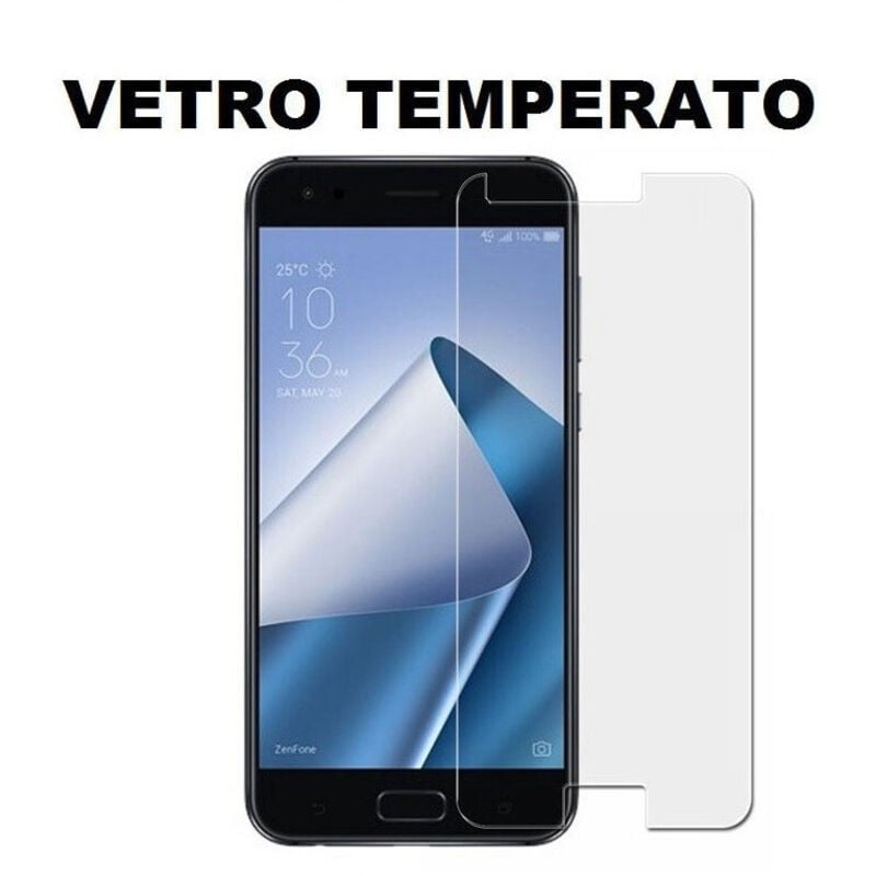 foto del prodotto trade shop traesio - pellicola vetro temperato protettiva lcd universale 5.3 pollici 14.9 x 7.5 cm -