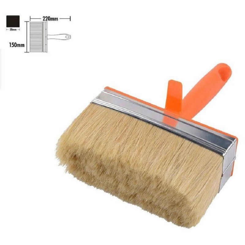 foto del prodotto trade shop traesio - pennellessa imbianchino con setole morbide pitturare verniciare 50x150 mm 90288 -