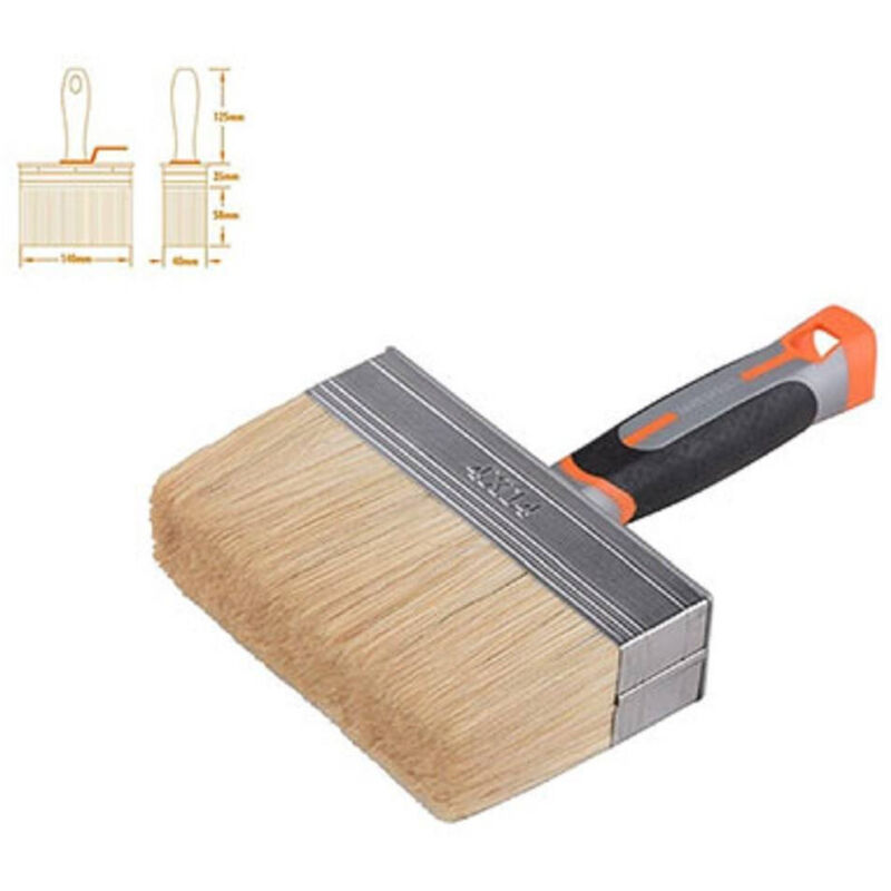 foto del prodotto trade shop traesio pennellessa imbianchino setole lunghe morbide antiscivolo pitturare 4x14cm 90238 