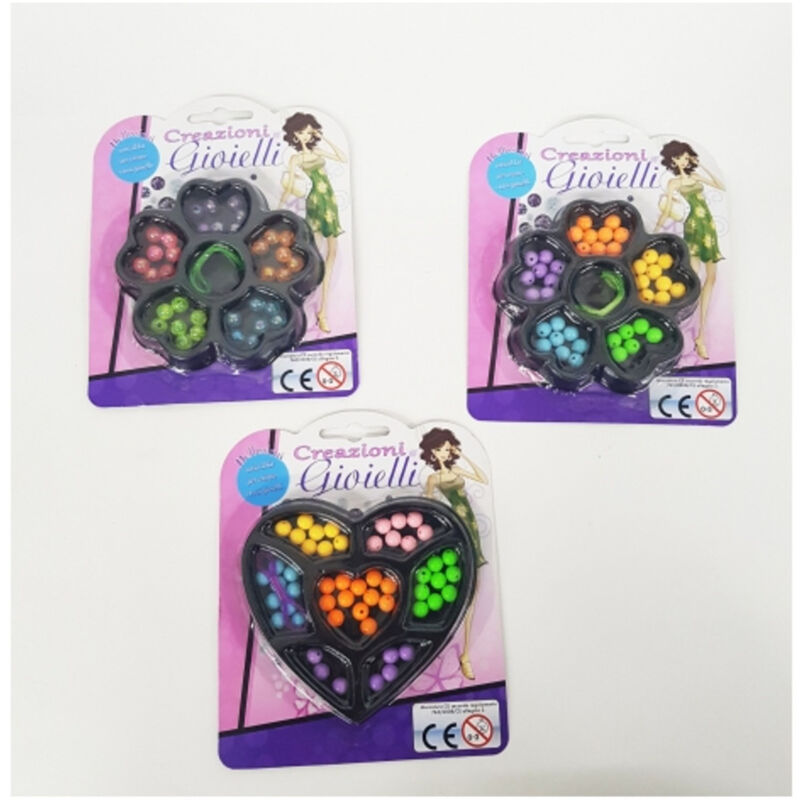 foto del prodotto trade shop traesio perline perle colorate fiore filo accessori bellezza beauty creare gioielli 