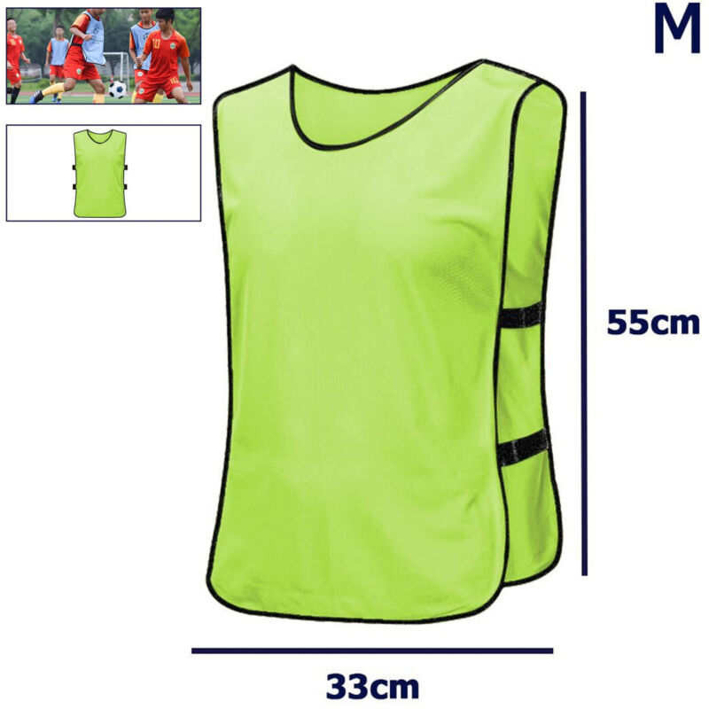 foto del prodotto trade shop traesio - pettorina da allenamento gilet casacca sportiva scuola calcio sport basket color - verde m