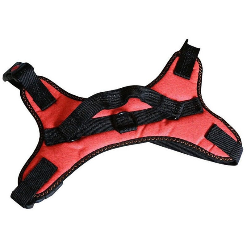 foto del prodotto trade shop traesio pettorina imbracatura per cane cani piccola media grande taglia a maglia aperta arancione m