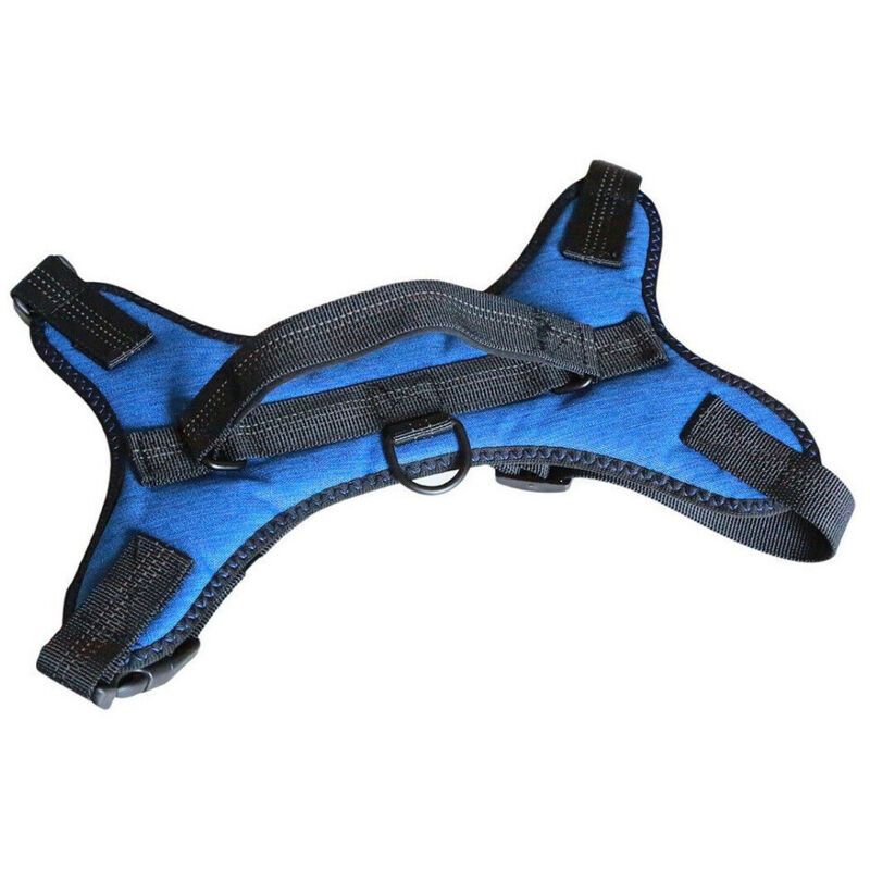 foto del prodotto trade shop traesio pettorina imbracatura per cane cani piccola media grande taglia a maglia aperta blu m