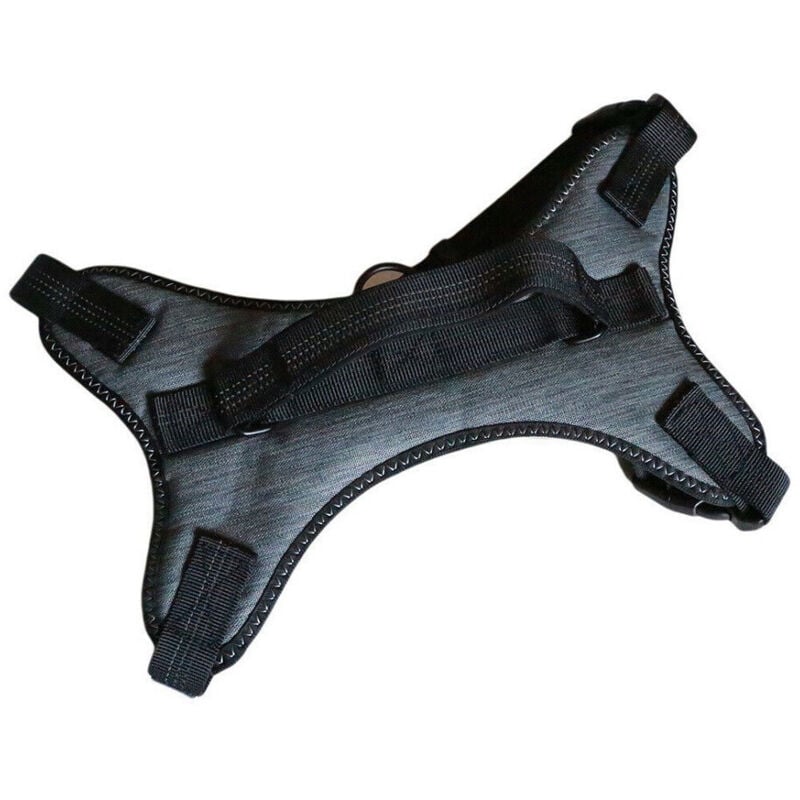 foto del prodotto trade shop traesio pettorina imbracatura per cane cani piccola media grande taglia a maglia aperta grigio m