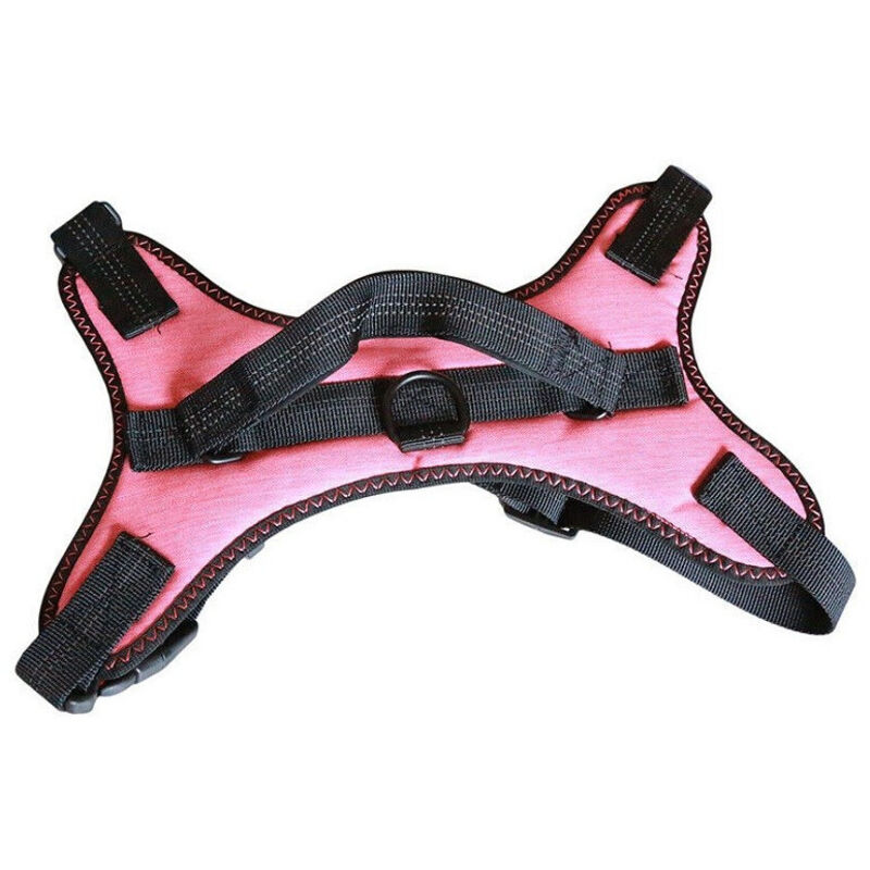 foto del prodotto trade shop traesio pettorina imbracatura per cane cani piccola media grande taglia a maglia aperta rosa l