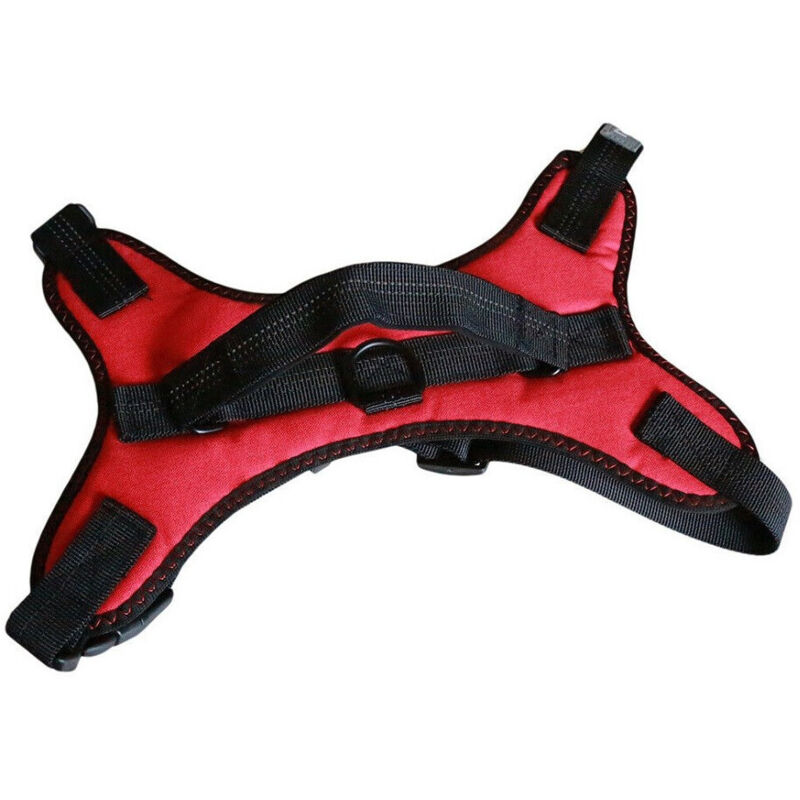 foto del prodotto trade shop traesio pettorina imbracatura per cane cani piccola media grande taglia a maglia aperta rosso s