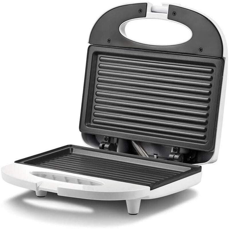 foto del prodotto trade shop traesio piastra elettrica tostiera per toast 750 watt con piastre grill antiaderenti 