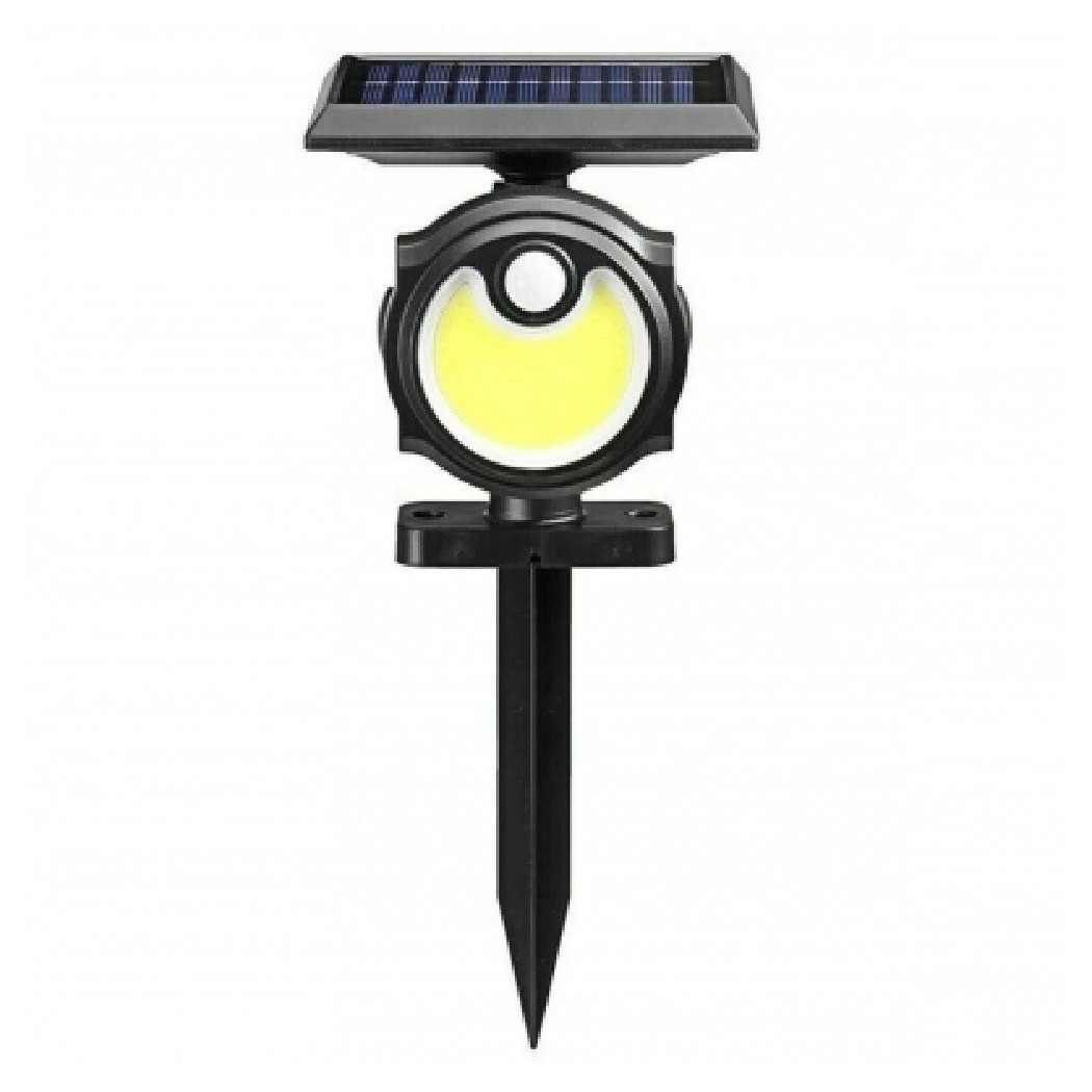 foto del prodotto trade shop traesio picchetto giardino energia solare 56 cob led luce fredda sensore movimento b0391 