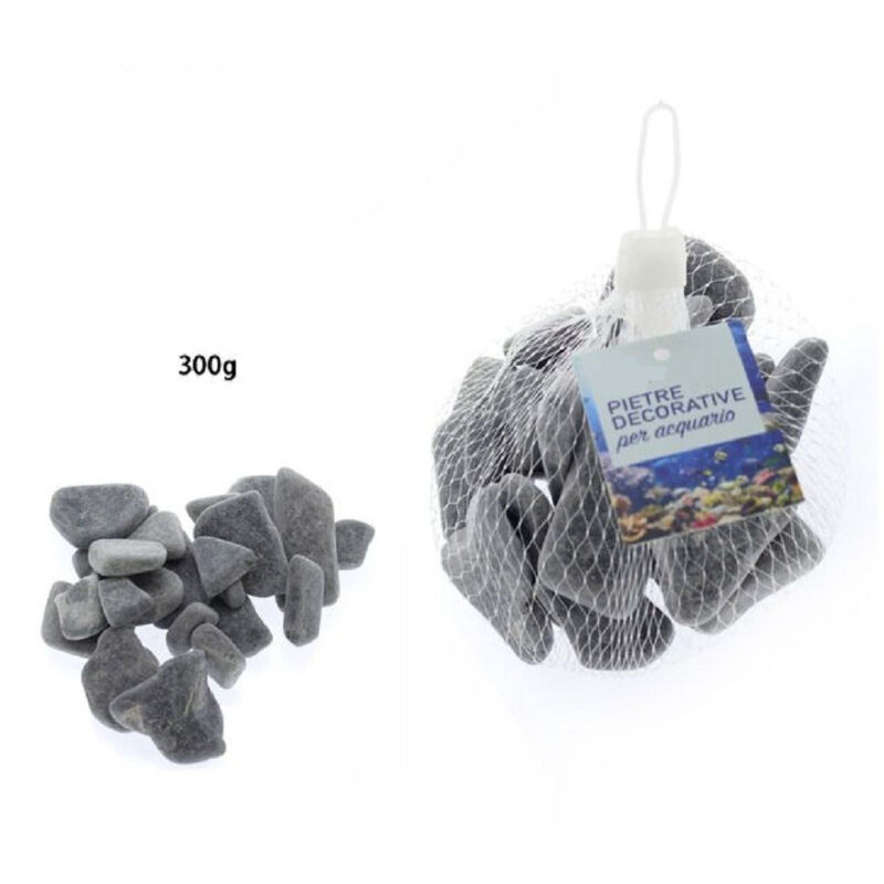 foto del prodotto trade shop traesio pietre decorative sassi acquario grigi 300 gr. decorazione piante giardino 70264 