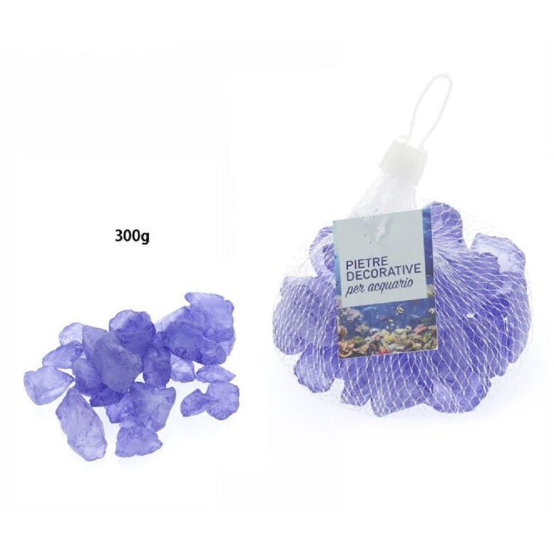 foto del prodotto trade shop traesio pietre sassi sassolini decorativi blu per acquario da 300 gr. decorazione 70273 
