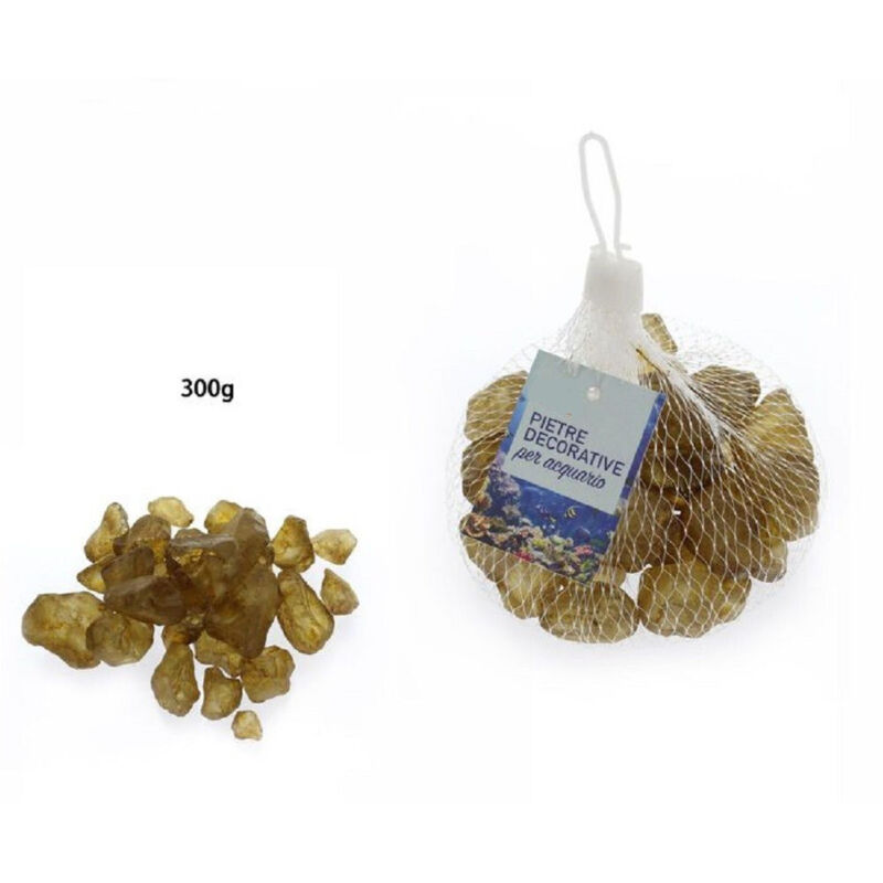 foto del prodotto trade shop traesio pietre sassi sassolini decorativi marroni per acquario 300 gr decorazione 70272 