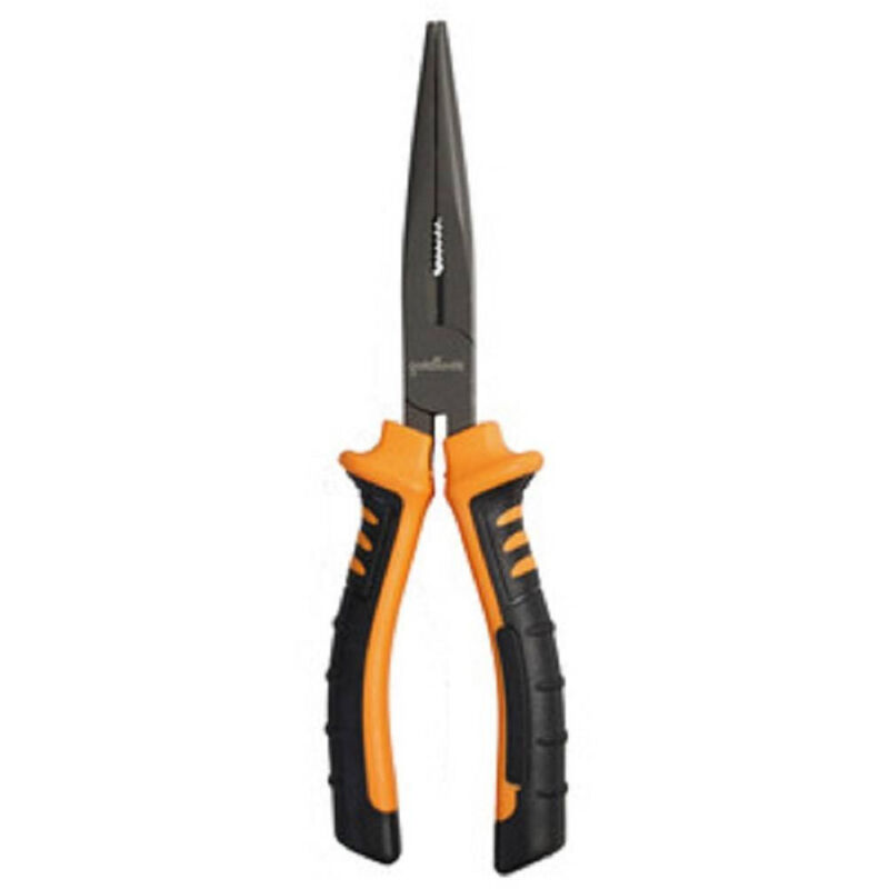 foto del prodotto trade shop traesio pinza a becco lungo 8 22 cm con becchi zigrinati con impugnatura antiscivolo 