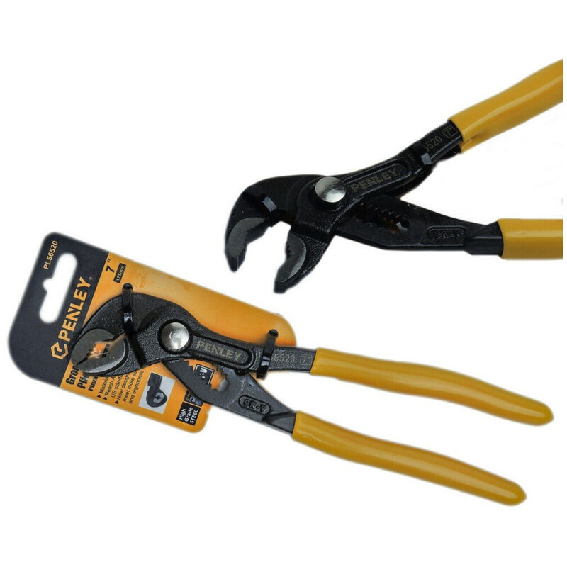 foto del prodotto trade shop traesio pinza a pappagallo 7 175mm regolabile cromo vanadio manico antiscivolo poligrip 