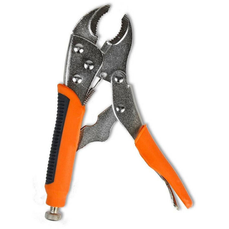 foto del prodotto trade shop traesio pinza autobloccante grip apertura max 50mm leva sgancio ganasce dentellate 91120 