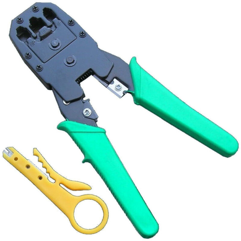 foto del prodotto trade shop traesio - pinza crimpatrice wj-315 per cavo lan ethernet connettori rj45 rj11 -