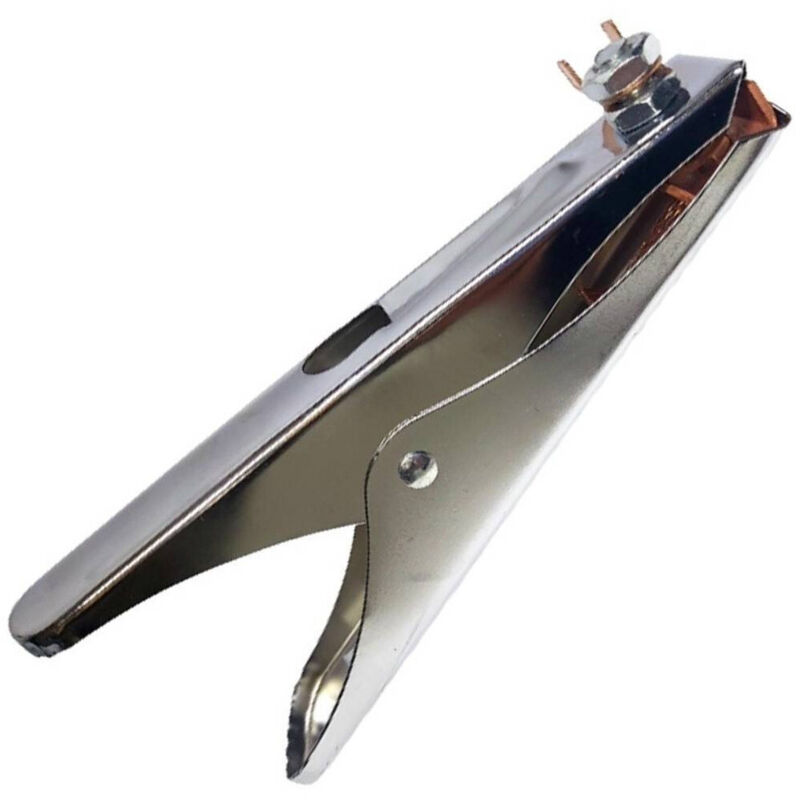 foto del prodotto trade shop traesio - pinza di massa per filo saldatrice saldatore saldatura morsetto 500a -
