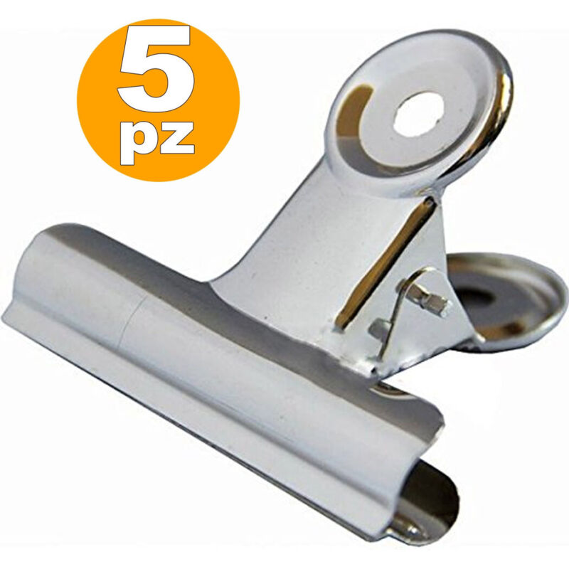 foto del prodotto trade shop traesio pinze pinza 3 cm molletta blocca documenti carta clip chiudi sacchetto alimenti 