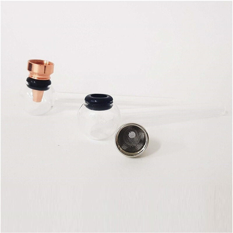 foto del prodotto trade shop traesio pipa pipetta vetro trasparente amsterdam tabacco fumo erba narghile pipe glass 