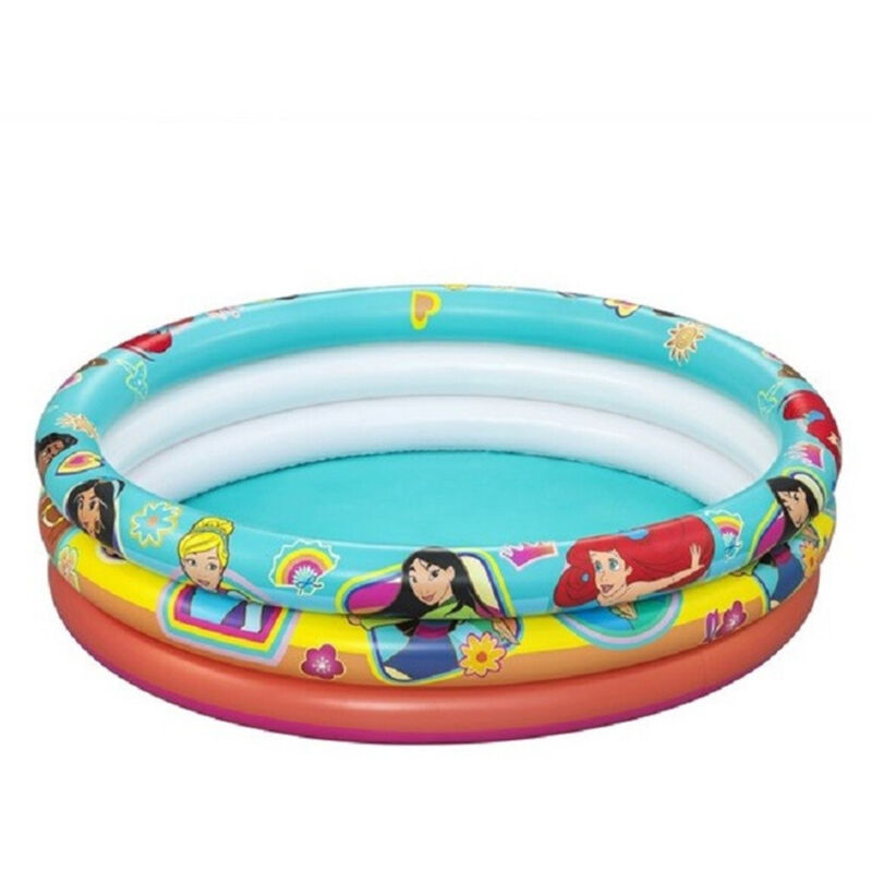 foto del prodotto trade shop traesio piscina gonfiabile 3 anelli princess 122x25cm per bambini giardino estate 91099 