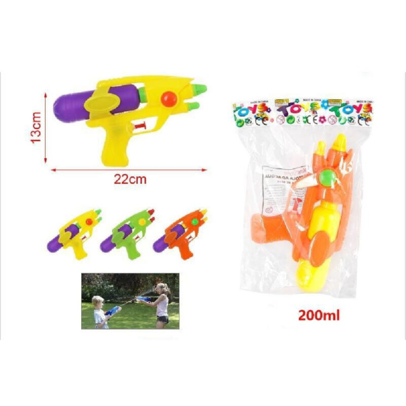 foto del prodotto trade shop traesio pistola acqua 22x13cm con serbatoio 200ml gioco bambini colori assortiti 2904363 