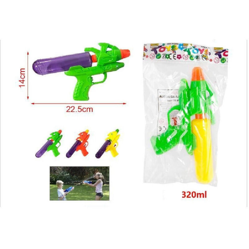 foto del prodotto trade shop traesio pistola ad acqua 22.5x14cm con serbatoio 320ml gioco bambini mare estate 2904362 