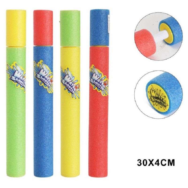 foto del prodotto trade shop traesio pistola ad acqua 30x4 cm tubo sparatutto in schiuma gioco estivo spiaggia 605462 