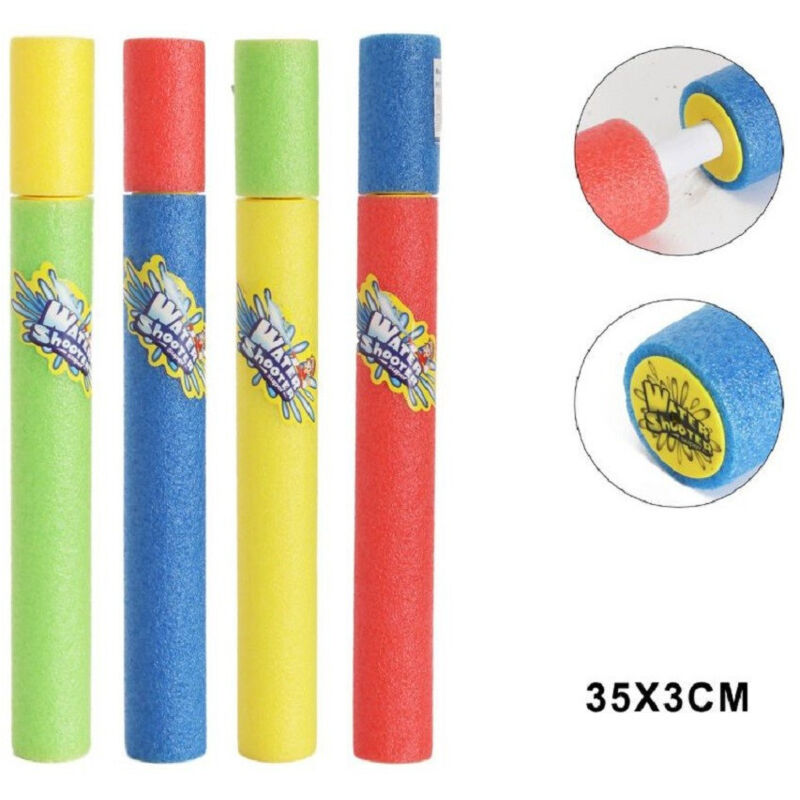 foto del prodotto trade shop traesio pistola ad acqua 35x3 cm tubo sparatutto in schiuma gioco estivo spiaggia 605472 