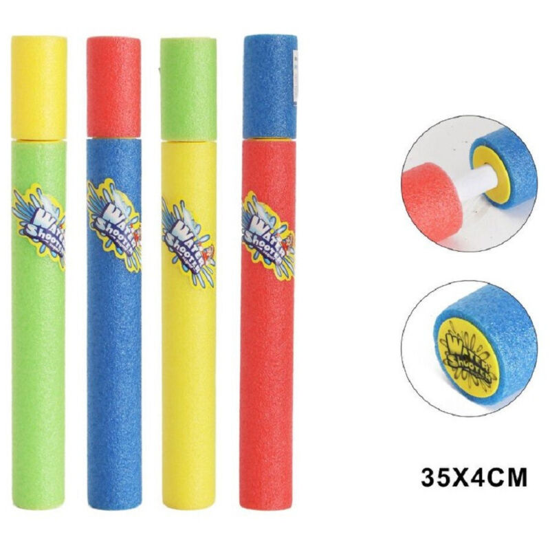 foto del prodotto trade shop traesio pistola ad acqua 35x4 cm tubo sparatutto in schiuma gioco estivo spiaggia 605461 