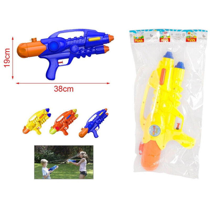 foto del prodotto trade shop traesio pistola ad acqua con serbatoio 38 x 19 cm gioco bambini colori assortiti 2904370 