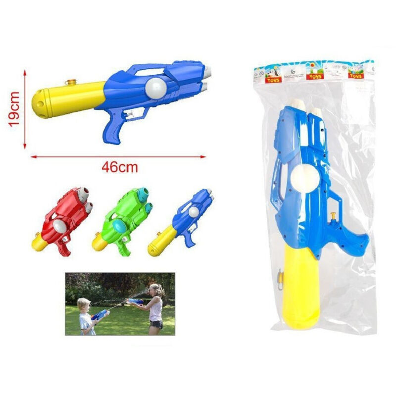 foto del prodotto trade shop traesio pistola ad acqua con serbatoio 46x19cm bambini estate colori assortiti 2904371 