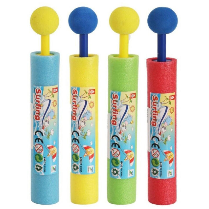 foto del prodotto trade shop traesio pistola ad acqua tubo 15.5cm manico a pomello bambini schiuma gioco estate 605464 