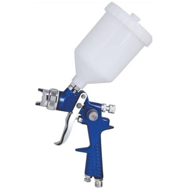 foto del prodotto trade shop traesio pistola aerografo verniciatura professionale 1.4 spray gun hvlp h 827 50 70 psi 