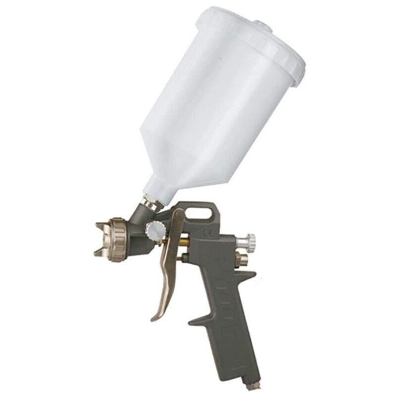 foto del prodotto trade shop traesio pistola aerografo verniciatura professionale 500ml 1.5 spray gun 12bar 990p 