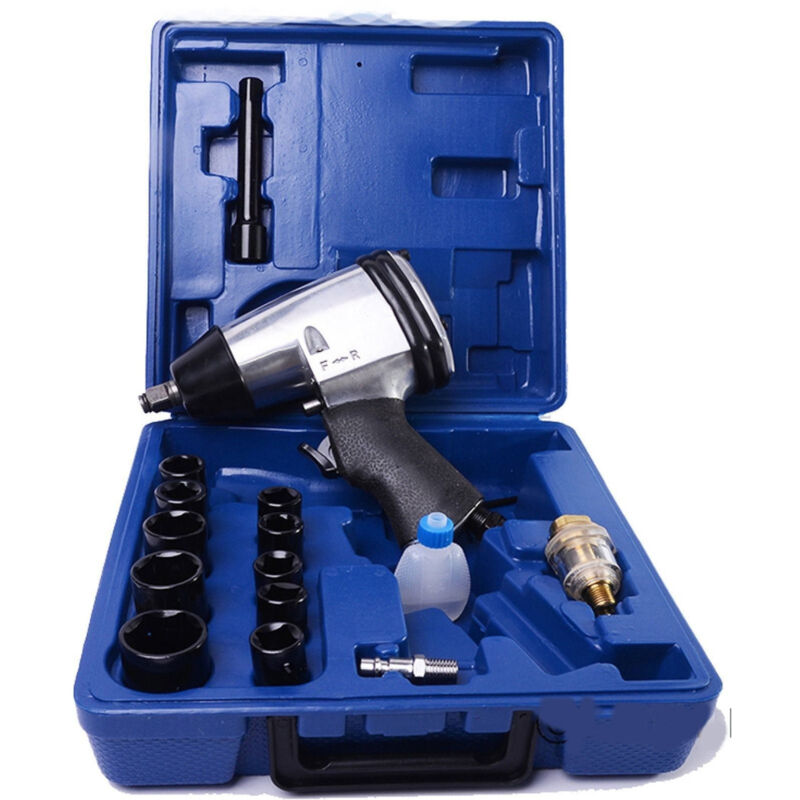 foto del prodotto trade shop traesio pistola avvitatore pneumatico pressione aria con valigia e bussole crv 