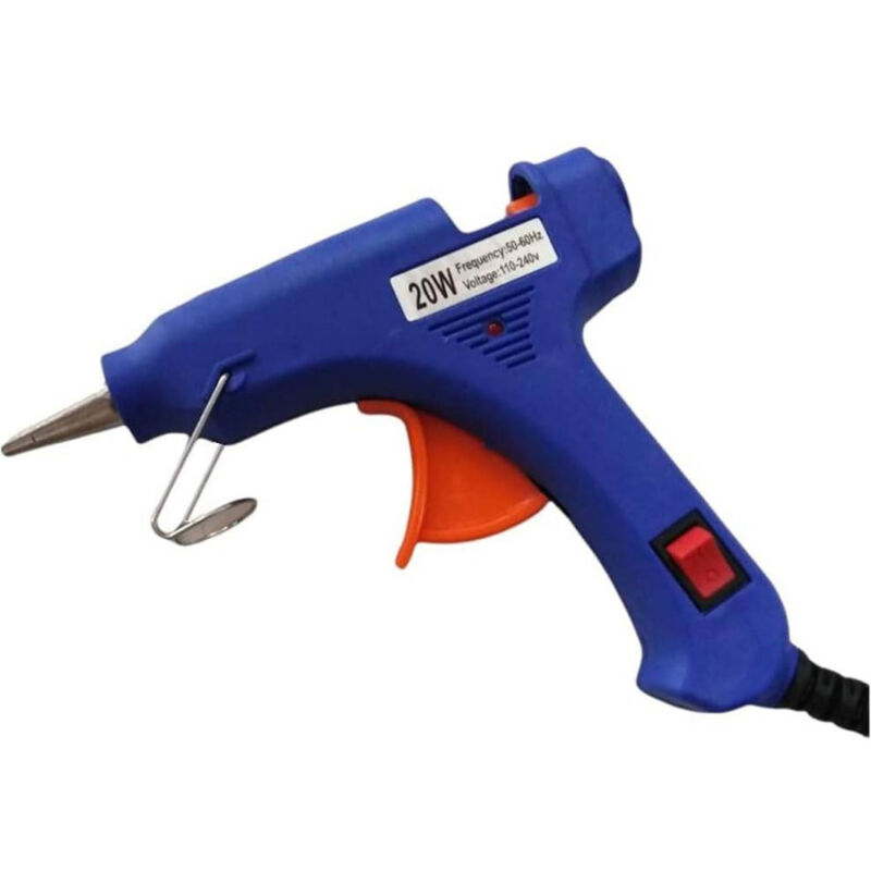 foto del prodotto trade shop traesio pistola per colla a caldo incollatrice da 20w per stick termocollante termica 