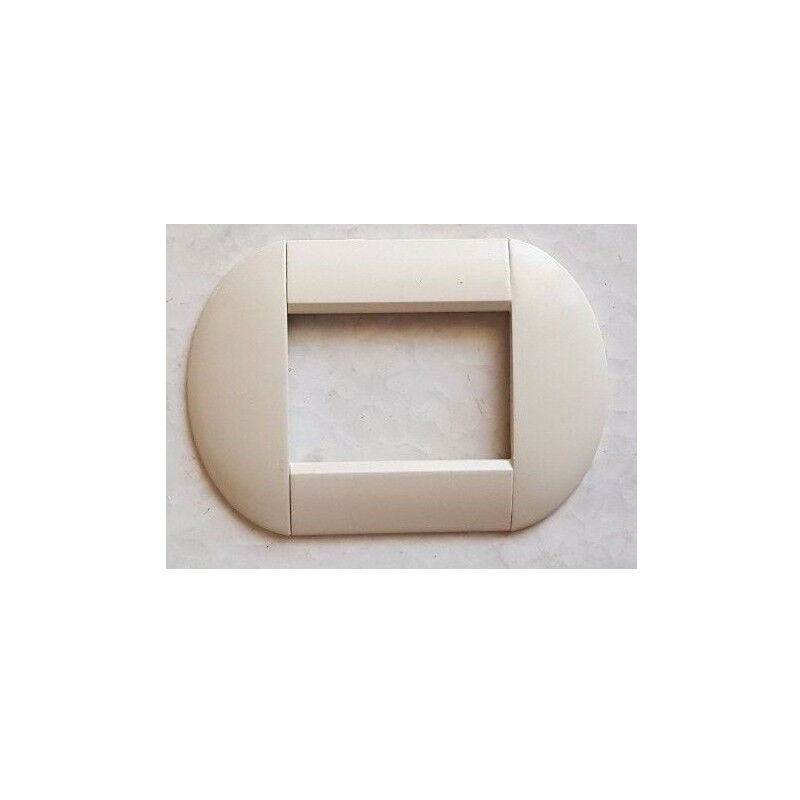 foto del prodotto trade shop traesio placca placche placchette compatibili living international light bombate bticino beige 4 fori 