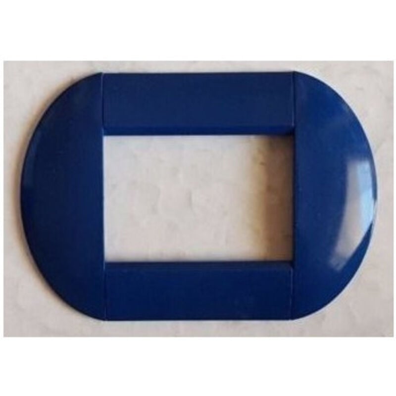 foto del prodotto trade shop traesio placca placche placchette compatibili living international light bombate bticino blu scuro 3 fori 