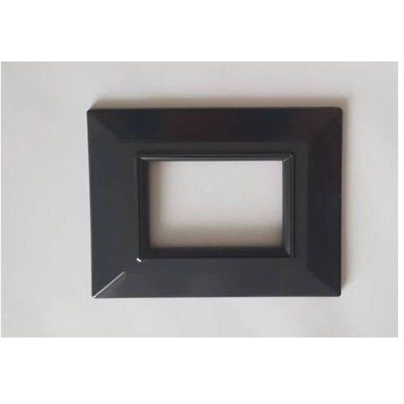 foto del prodotto trade shop traesio placca placchetta placchette compatibili per serie axolute bticino colorate sq grigio scuro 7 fori 