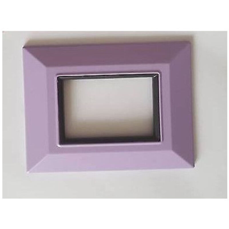 foto del prodotto trade shop traesio placca placchetta placchette compatibili per serie axolute bticino colorate sq lilla 4 fori 