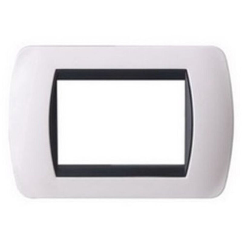 foto del prodotto trade shop traesio placchette placche in abs compatibili per serie living international placca bianco 4 fori 