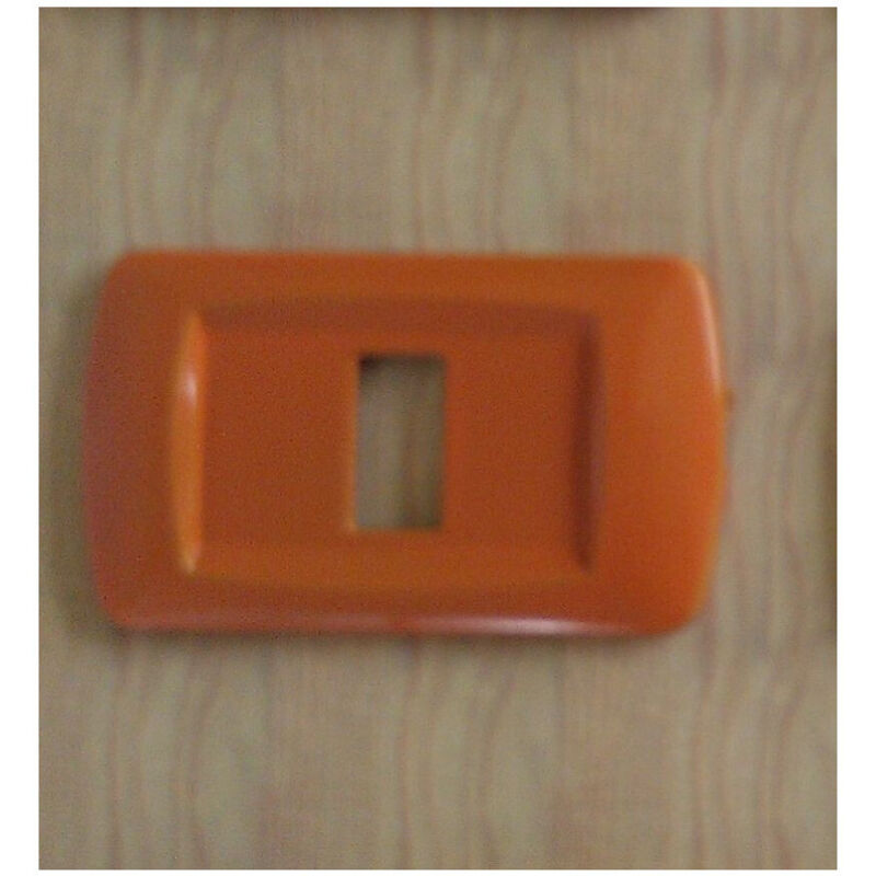foto del prodotto trade shop traesio placchette placche in abs serie magic bticino compatibili placca copriprese fori arancione 1 foro 